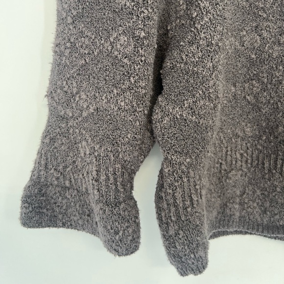 Free People Geo Structured Puff Sleeve Cropped Floral Cardi In Charcoal Grey - Picture 6 of 9